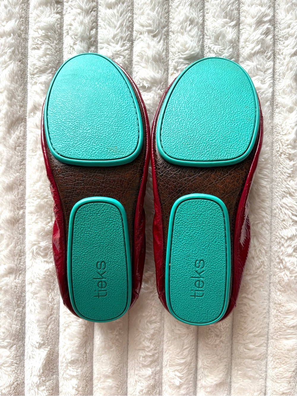 Tieks Ruby Red Patent Ballet Flat - Picture 6 of 7